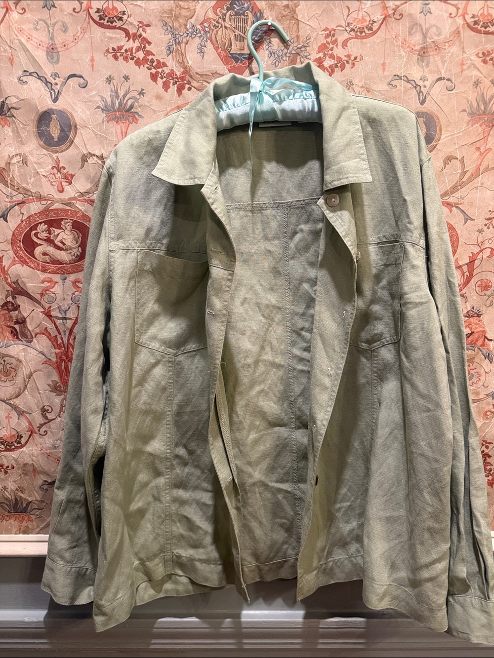 Chico's Light Sage Green Utility Jacket